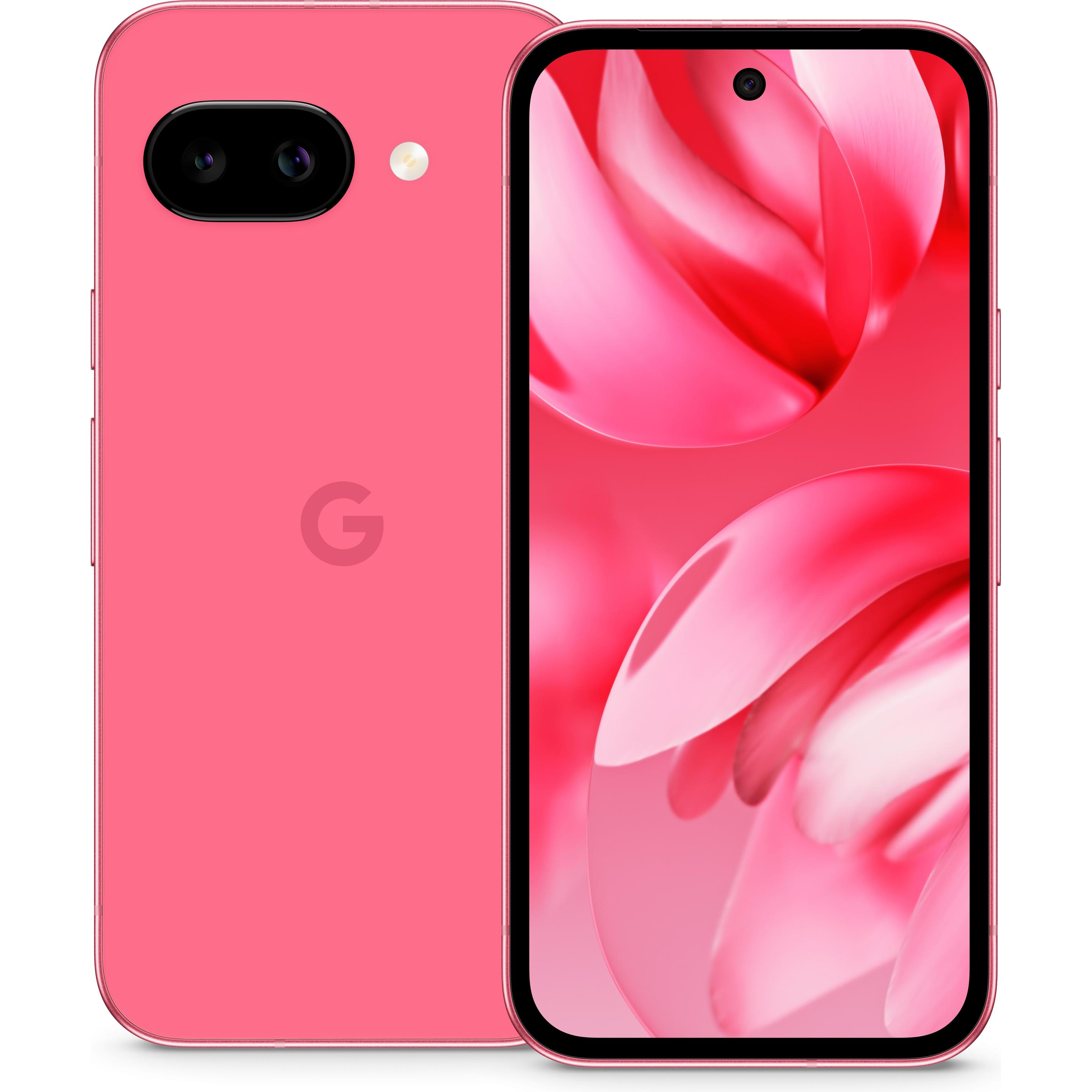 Google Pixel 9a (128 GB, Peony, 6.30", SIM + eSIM, 5G), Smartphone, Pink