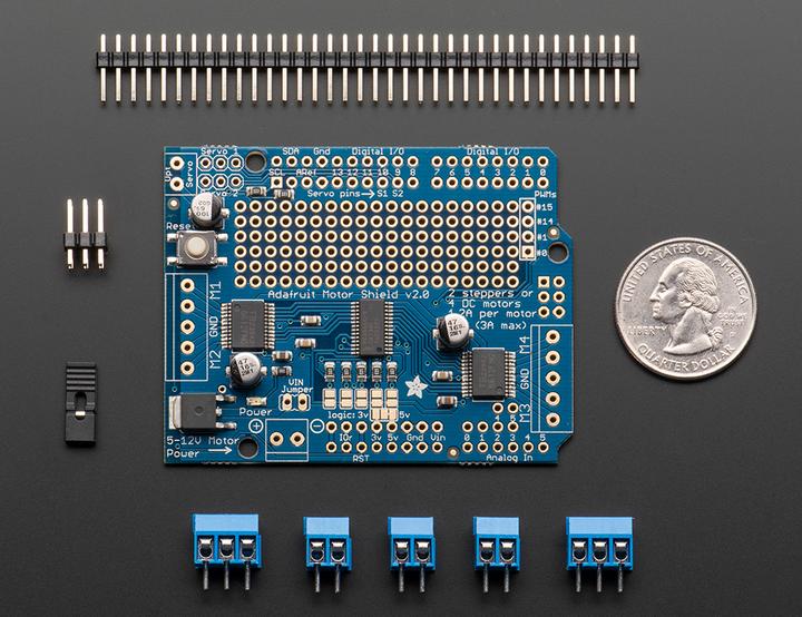 Actual product image Adafruit Motor/Stepper/Servo Kit V.2 (Shield)