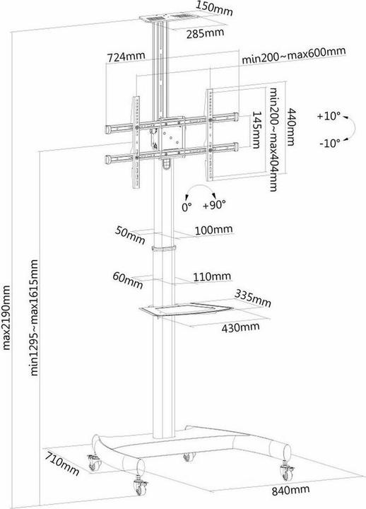 Produktbild Neomounts PLASMA-M1900E (50 kg, 37" - 70")