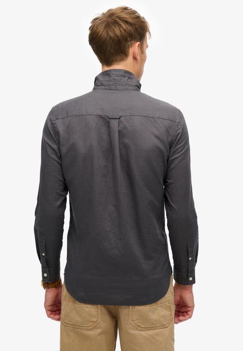 Immagine prodotto Superdry Baumwoll-Leinenhemd mit langen Ärmeln (L)