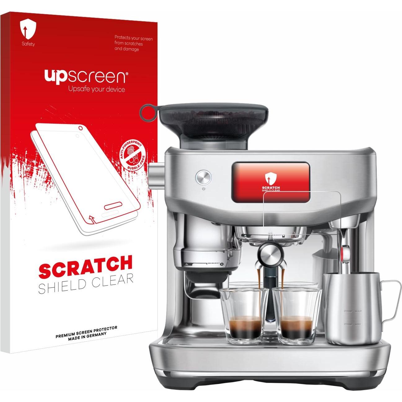 upscreen Schutzfolie Displayschutz Displayschutzfolie Folie Klar Transparent, Zubehör Kaffeemaschinen, Transparent