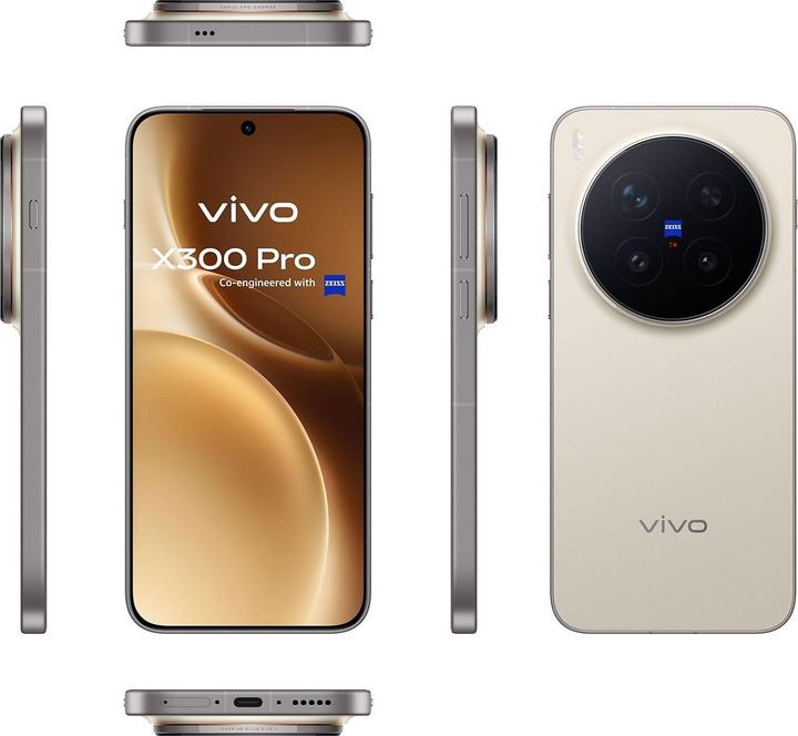 Produktbild Vivo X300 Pro EU (512 GB, Dune Brown, 6.78", SIM + eSIM, 5G)