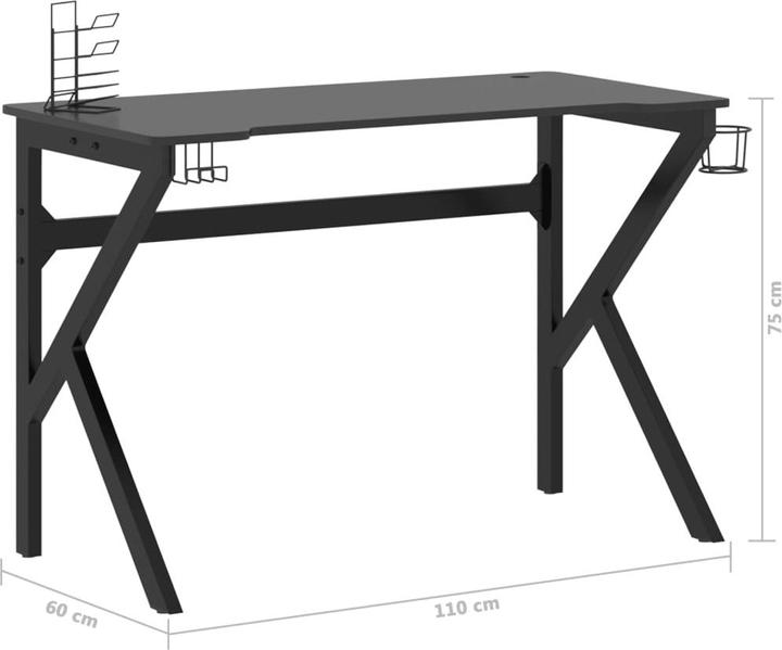 Immagine prodotto vidaXL Gaming Schreibtisch (110 x 60 x 75 cm)