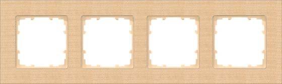 Actual product image Siemens Frame 4f beech DELTAmiro wood 5TG1104-4