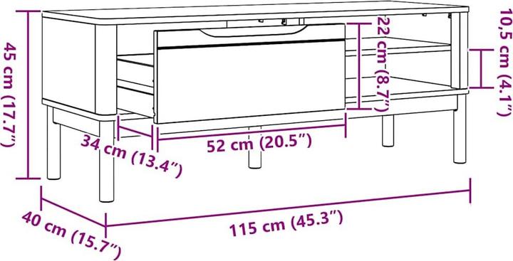 Produktbild vidaXL Flurbank (40 cm)