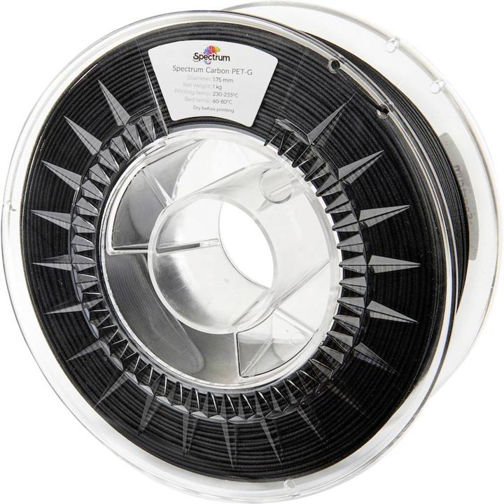 Image du produit Filament PET-G Carbon 1.75 mm 1 kg (PETG, 1.75 mm, 1000 g, Noir)