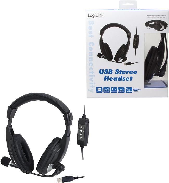 Immagine prodotto LogiLink Cuffie stereo USB (Cablato, USB-A)