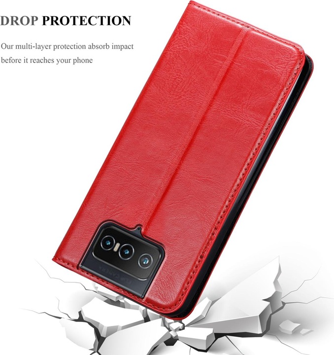 Produktbild Cadorabo Book Invis. Magnet Hülle (Asus Zenfone 8 Flip)