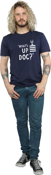 Immagine prodotto Looney Tunes Maglietta in cotone a righe da uomo What's Up Doc Bugs Bunny (XL)