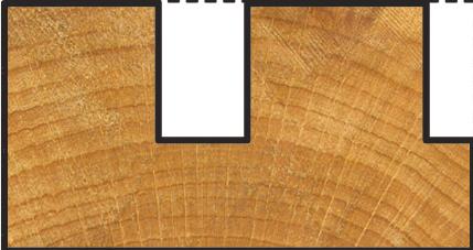 Produktbild wolfcraft 1 Nutfräser HSS S=6mm ø4x13mm