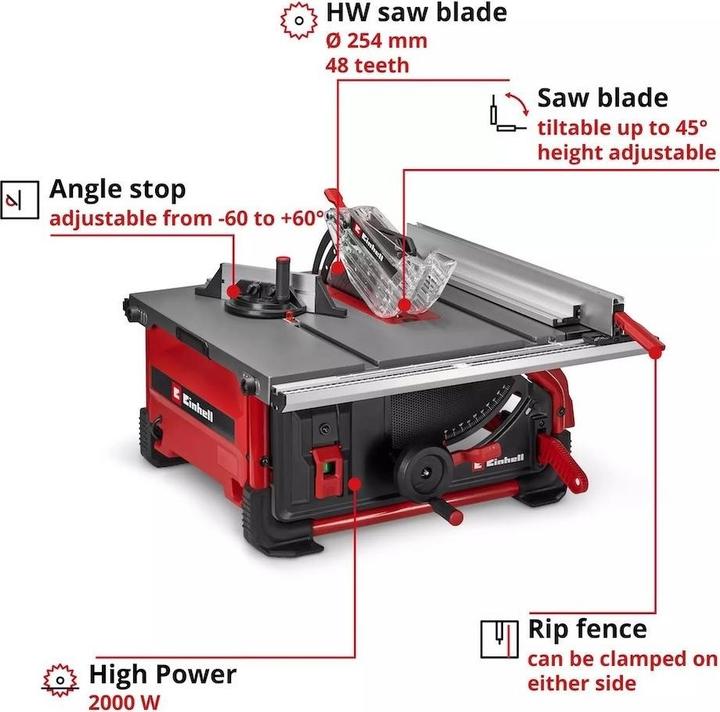 Actual product image Einhell TE-TS 10 T