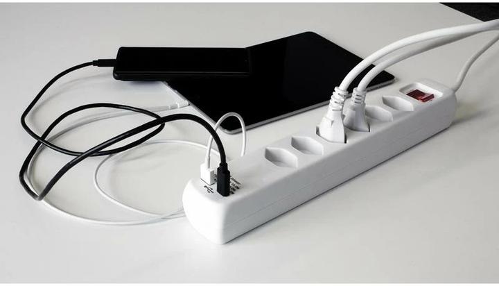 Produktbild Steffen Power Easy (6x, USB-A, USB-C, 1.50 m)