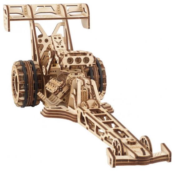 Actual product image Ugears 70174 - Dragster, 321 components