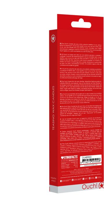 Produktbild Ouch! Teasing Wax Candles Large - Parafin - 4-pack