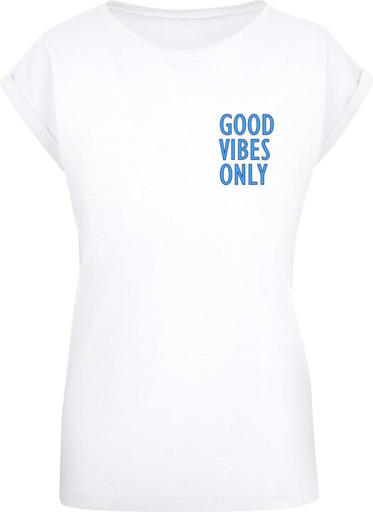 Produktbild Merchcode Ladies Good Vibes Only Extended Shoulder Tee - 118097 (XXL)