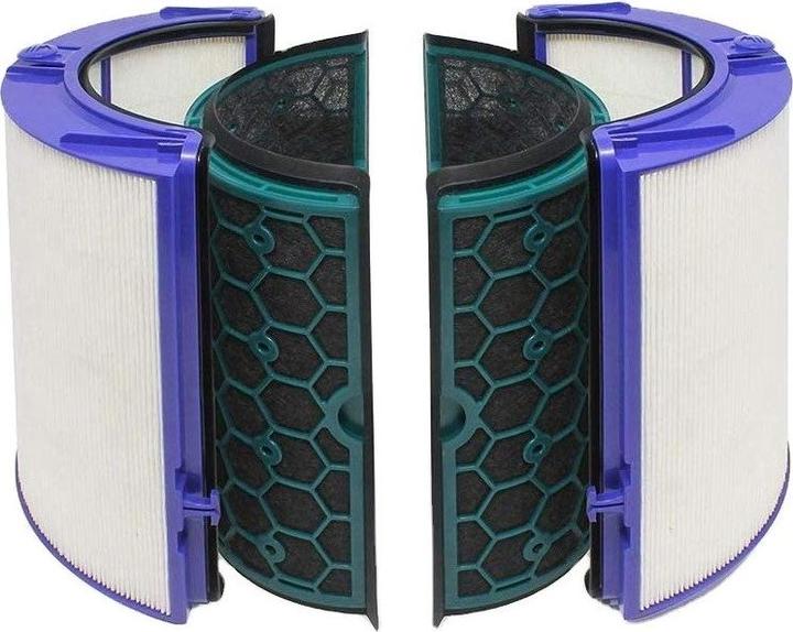 Flickbee Filter set (HEPA + activated carbon) like 969048-03 for DysonPure Cool DP04, Pure Cool TP04 and Pure (4 x)