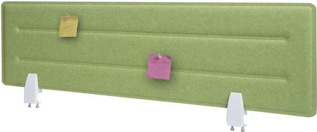 Produktbild Mendler Tischtrennwand HWC-G76, Pinnwand, Schallschutz Stoff/Textil mit Prägung, 100x30cm grün (100 x 30 cm)