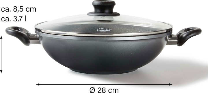 Immagine prodotto Stoneline Wok (28 cm, Wok, Alluminio pressofuso)