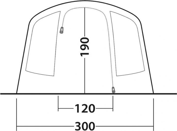 Actual product image Outwell Sunhill 5 Air (Tunnel tent, 20.80 kg, 5 persons)