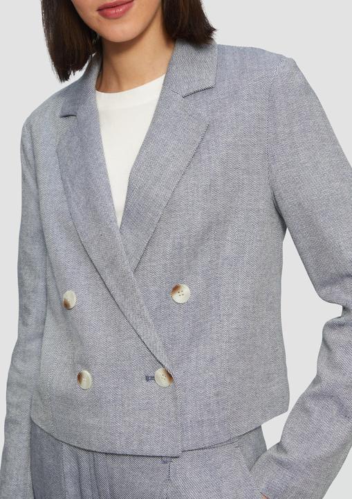 Immagine prodotto S.Oliver Indoor-Blazer Kurzer Twill-Blazer aus Baumwollmix (34)