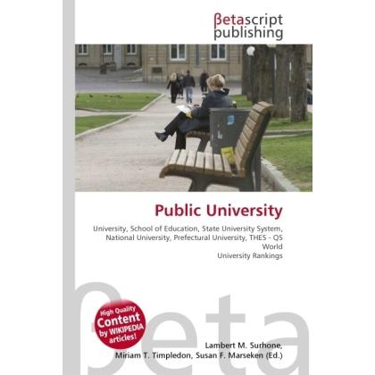 Public University, Fachbücher von Lambert M. Surhone, Miriam T. Timpledon, Susan F. Marseken