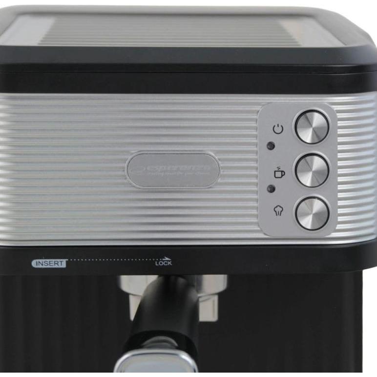 Esperanza Ekspres Kolbowy Do Kawy Caturra Ekc011, Macchina per caffè con portafiltro, Nero