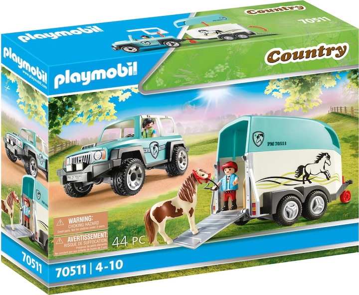 Playmobil 70511 Car with trailer (70511, Playmobil Country)