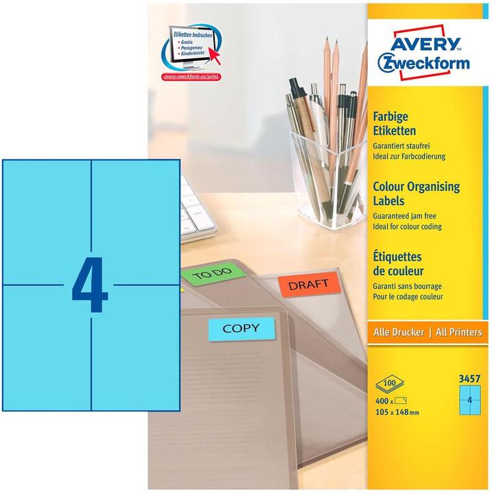Actual product image Avery Farbige labels