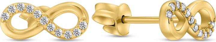 Immagine prodotto Brilio Argento - Orecchini moderni Infinity placcati oro EA360Y