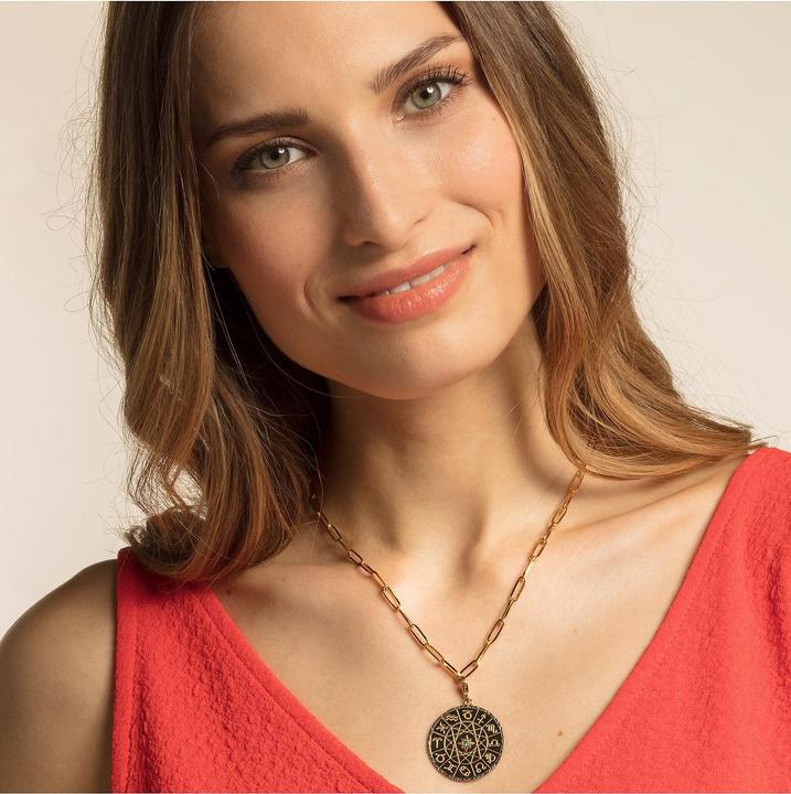 Immagine prodotto Thomas Sabo Ciondolo Charm Star Sign Coin oro (Argento, Vetro)