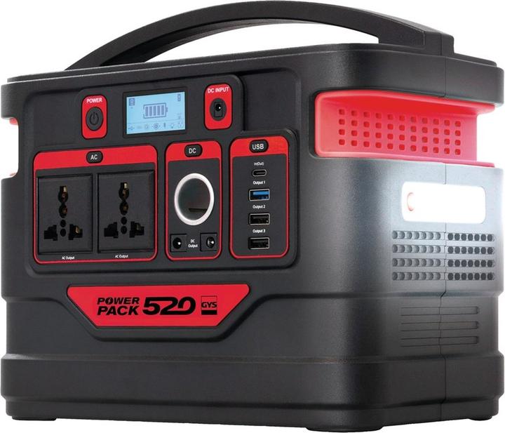 Produktbild GYS POWER PACK 520 Powerstation 20 Ah LiPo Schwarz/Rot (520 Wh, 5.14 kg)