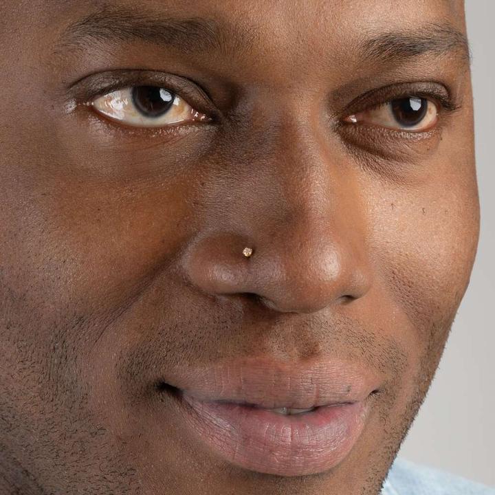 Immagine prodotto Bijouteria Piercing per naso (Rivestimento in PVD (colore oro), Vetro (di orologio), Acciaio chirurgico 316L)