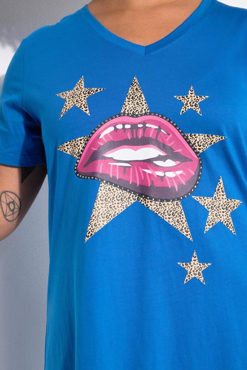 Image du produit Angel of Style T-Shirt, Komfort Fit, Lippen-Motiv, Ziersteinchen (56)