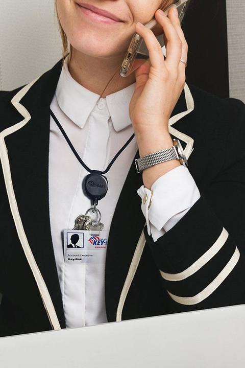 Productafbeelding Key-Bak Sidekick Retractable Key Chain Badge Breakaway Lanyard