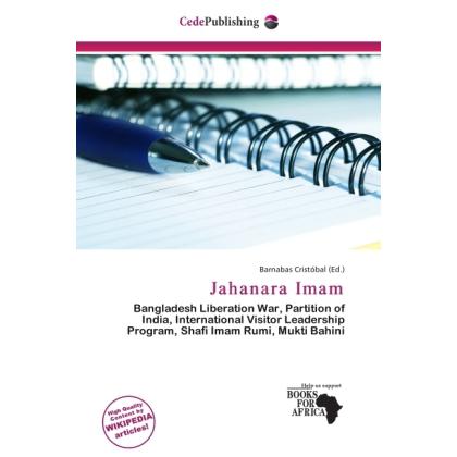 Jahanara Imam, Fachbücher von Barnabas Cristóbal