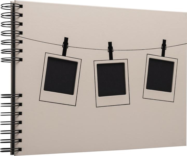 Actual product image Exacompta Album photo à spirales 50 pages noires Instants - Rose (32 x 22 cm)