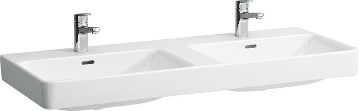 Laufen Double washbasin PRO S 1200x460mm w ÜL 1 HL version white (460 mm, 1200 mm)