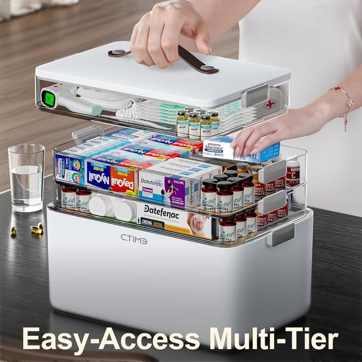 Produktbild Ctime Medikamentenbox-Set mit Pillenorganizer