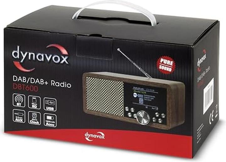 Actual product image Dynavox World receiver DAB+, FM, DAB DAB+, Bluetooth®, SD, USB Brown (DAB+, DAB, FM, Bluetooth)