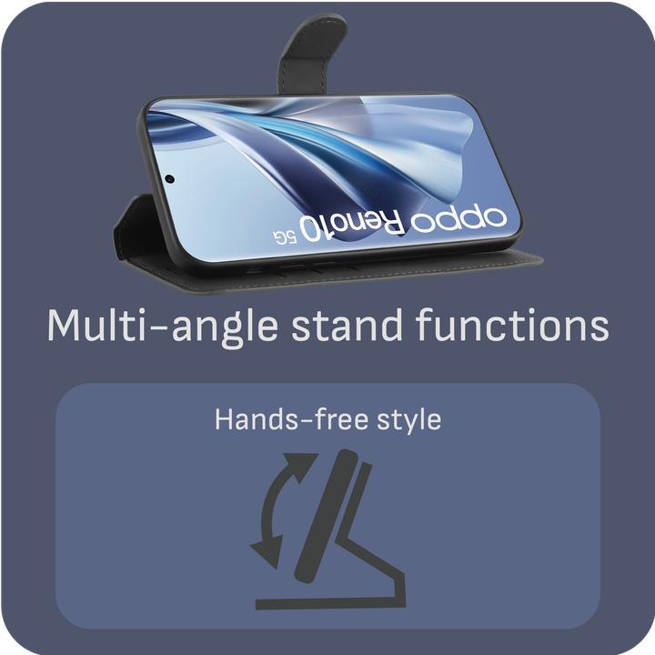 Produktbild Cazy Premium-Geldbörsen-Etui für Oppo Reno10 5G / Reno10 Pro 5G, Magnetisches Geldbörsen-Etui (Oppo Reno 5G)