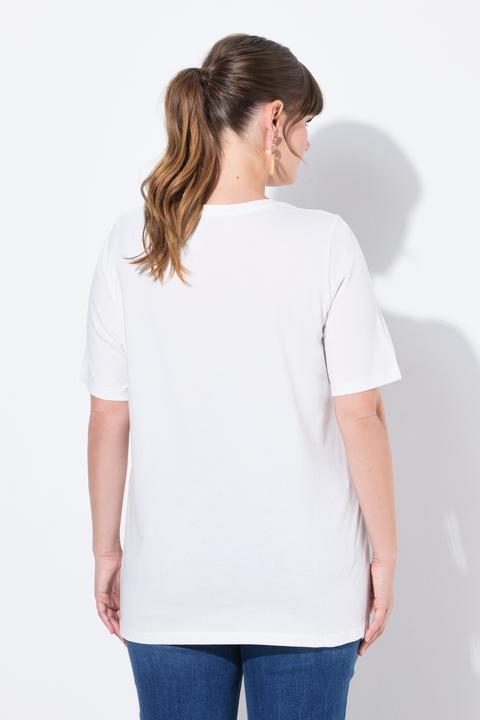 Actual product image Ulla Popken 2 Pack Eco Cotton Short Sleeve V-Neck Tees (50, 52)