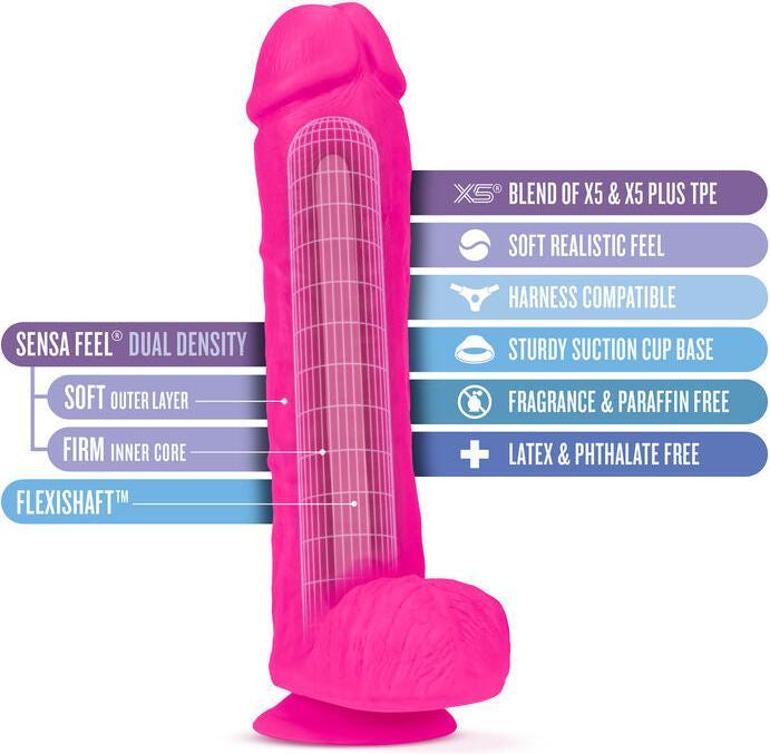 Produktbild Blush Novelties Au Naturel Big John - 11 Inch Long Ultra Soft Dual Density SensaFeel 2.5" Thick Dild