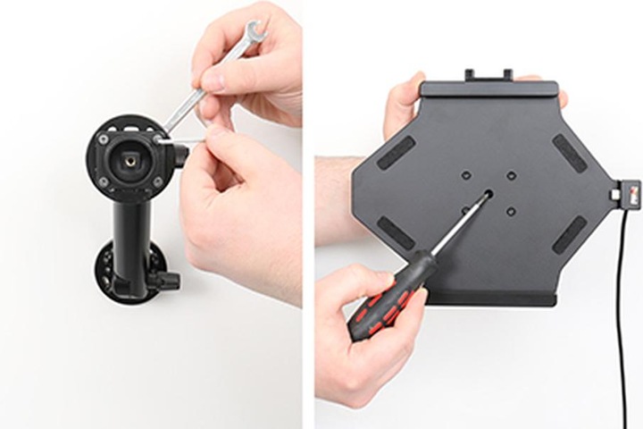 Produktbild Brodit Halter Aktiv, mit Festanschluss, 12/24V, für SAMSUNG Galaxy Tab S9 FE