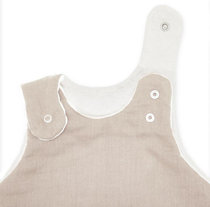 Image du produit Julius Zöllner Sac de couchage bébé toute l'année Mousseline Sable Gr. 62/68 (68 cm, 2.5 TOG, Toute l'année)