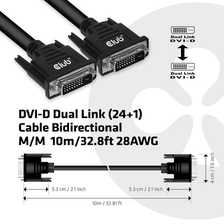 Produktbild Club 3D Dvi — Dvi (10 m)