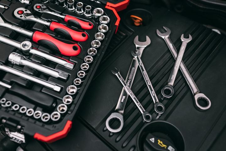 Actual product image Gedore Red red R07100080 Combination ratchet open-end spanner SW8 mm 136 mm (8 mm)