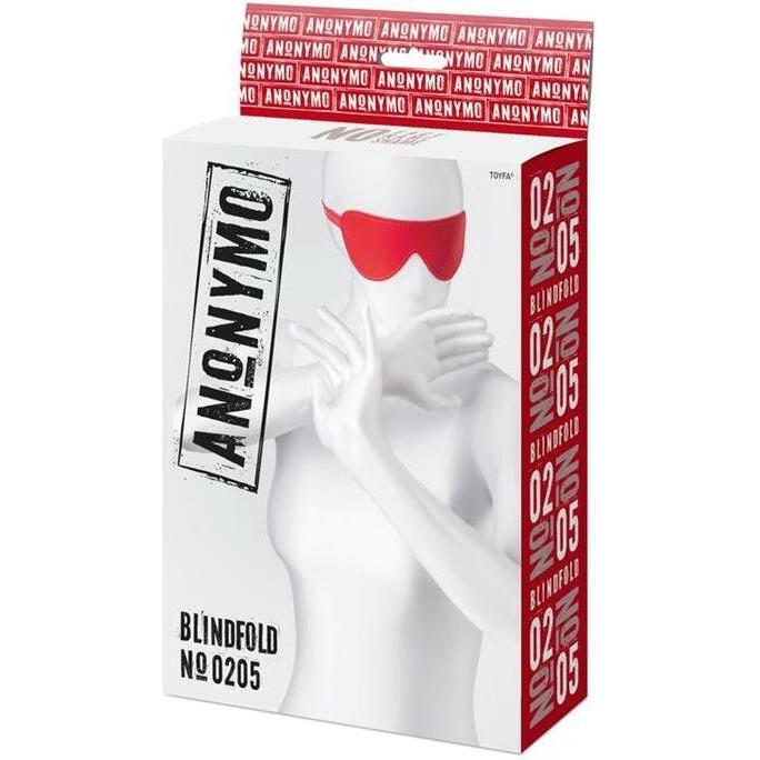 Toyfa Anonyme Maske, PU-Leder, rot, 65 cm (39-310205)