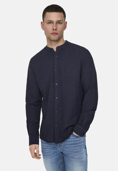 Image du produit Only & Sons Onscaiden Life Ls Solid Linen Mao Noos (XS)