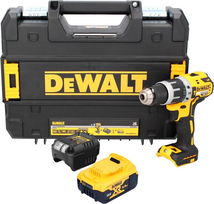 Produktbild DeWalt DCD 796 P1T Akku Schlagbohrschrauber 18 V 70 Nm Brushless + 1x Akku 5,0 Ah + Ladegerät + (Akkubetrieb)