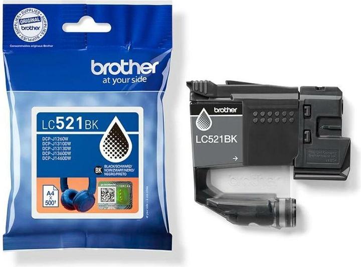 Productafbeelding Brother LC521BK originele inktcartridge - zwart (BK)